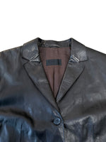 Load image into Gallery viewer, Vintage leather blazer jacket L
